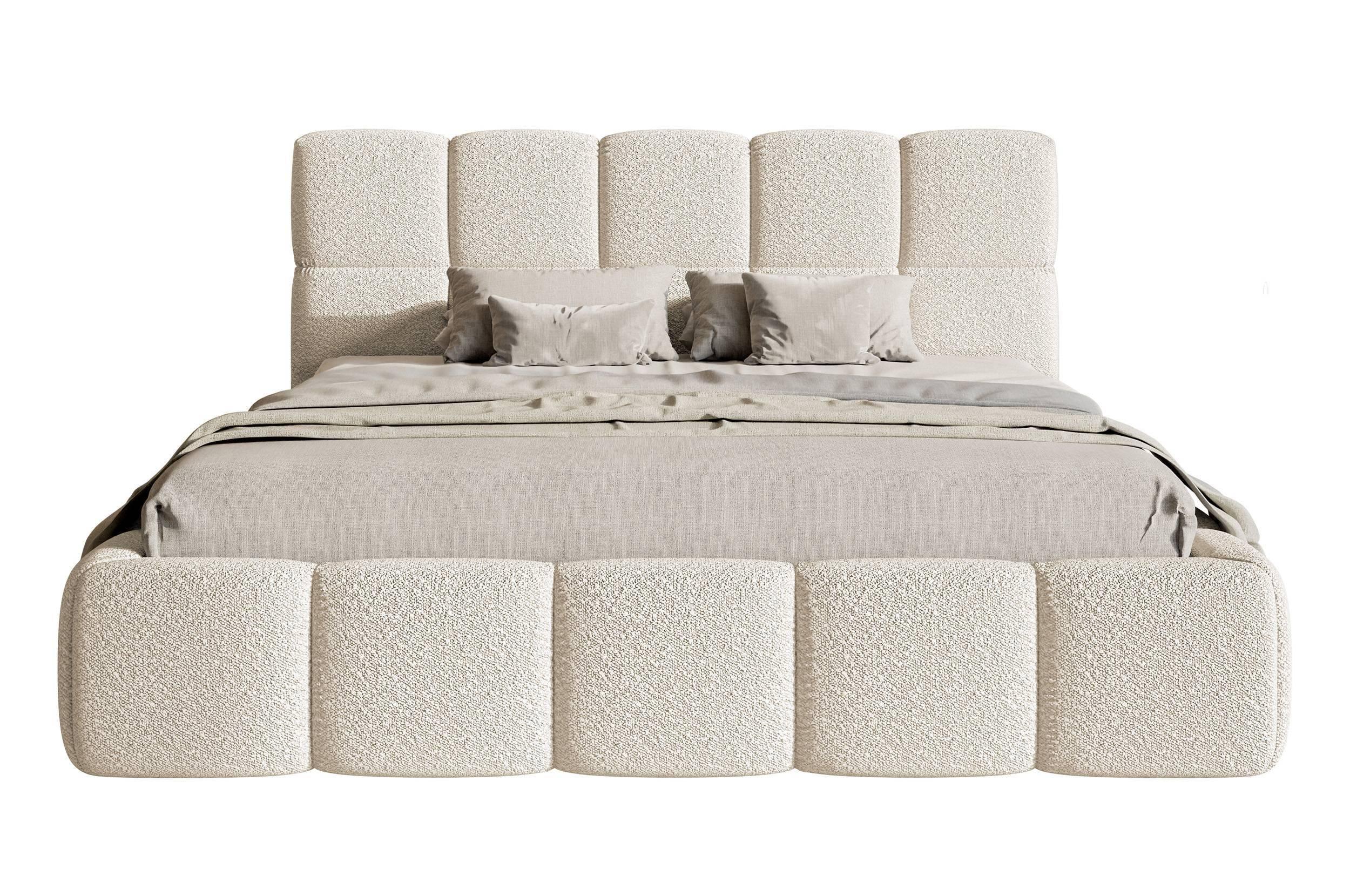 Bedframe Chloe bouclé met opbergruimte 140 x 200 cm