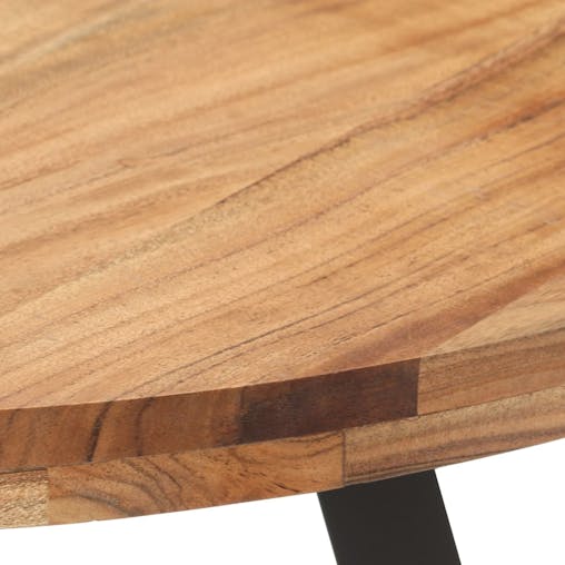 NNEVL Dining Table 80 cm Solid Acacia Wood