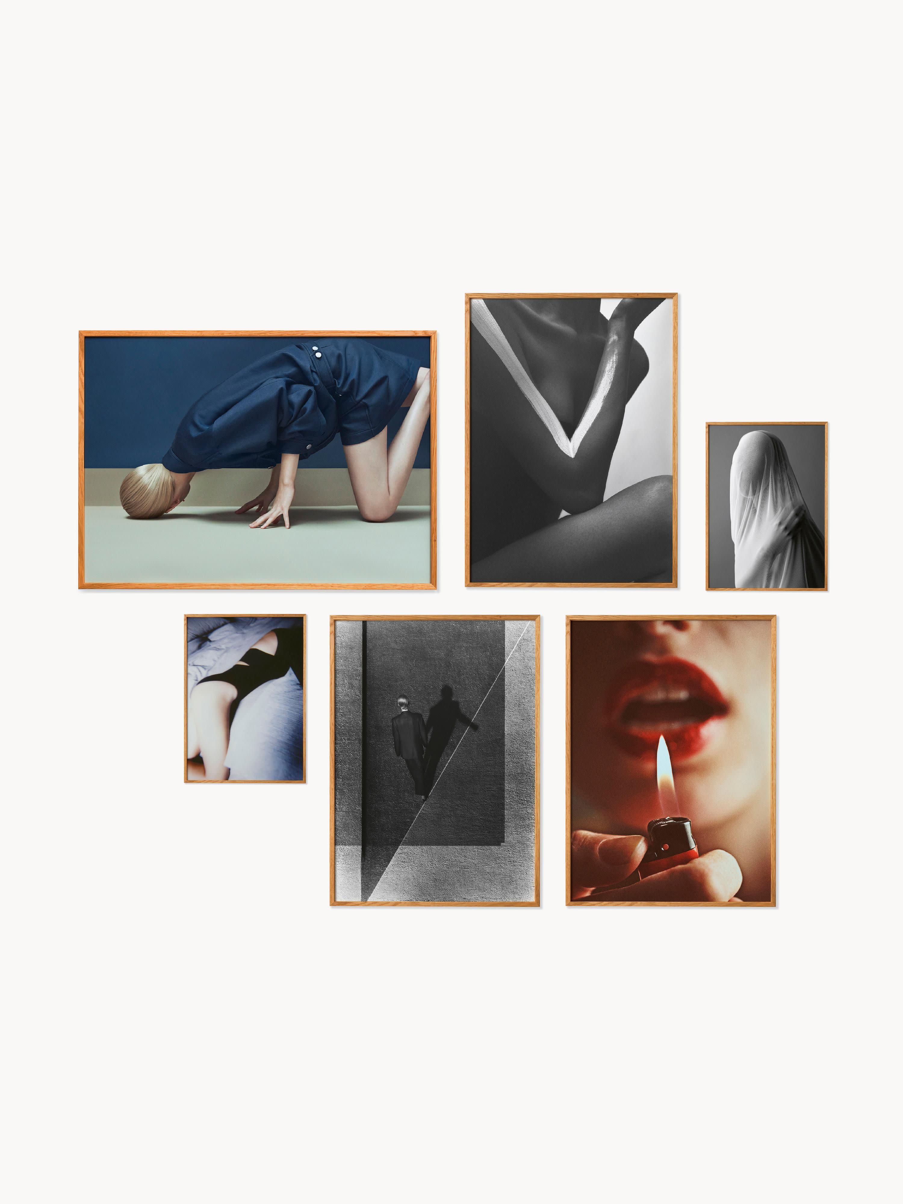 Poster Artwall no. 23 mit Rahmen, 6er-Set