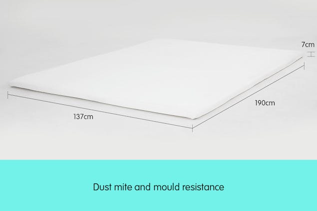 NNEDPE Laura Hill High Density Mattress foam Topper 7cm - Double