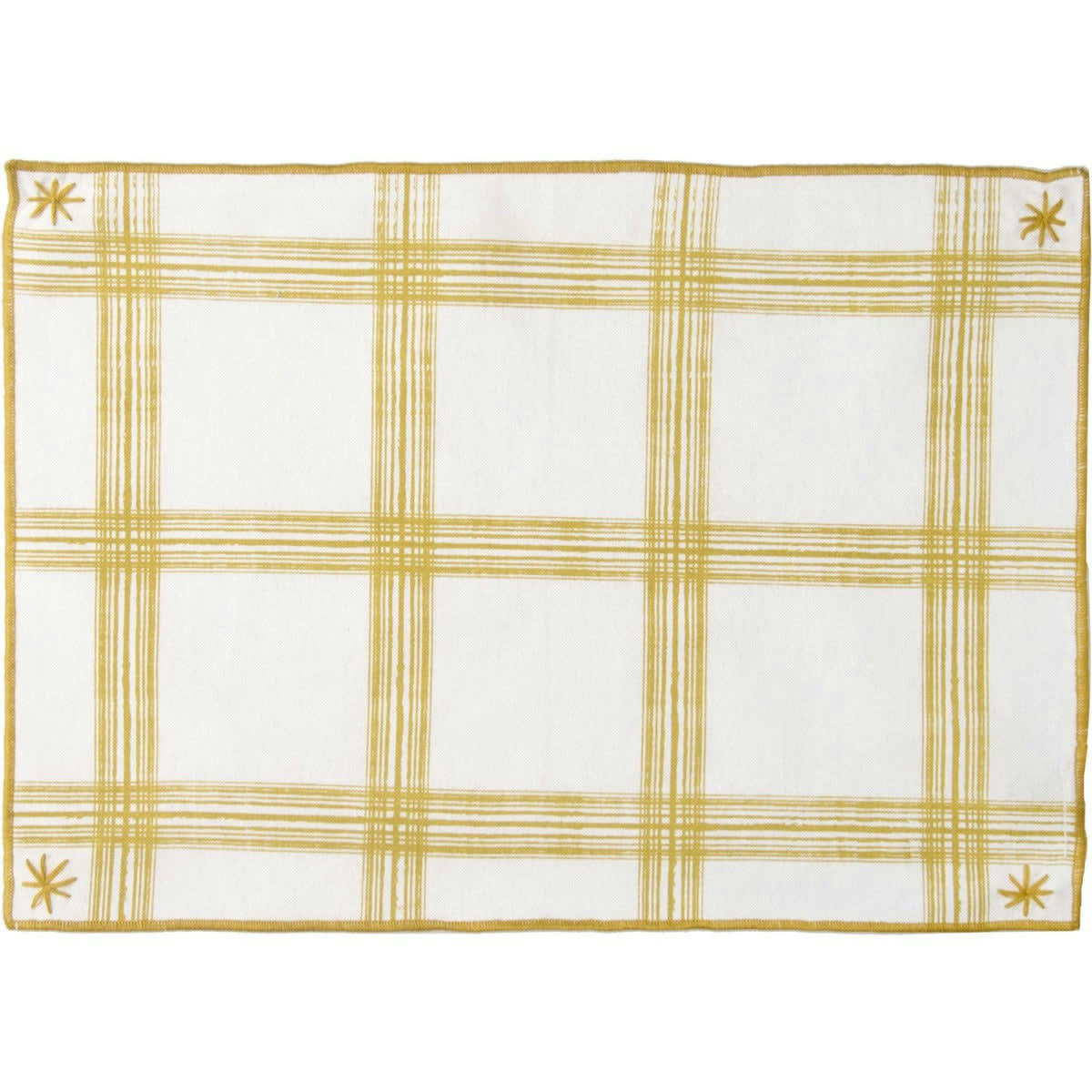 MADRAS - Sets de table (x4) coton  35x50 jaune zeste