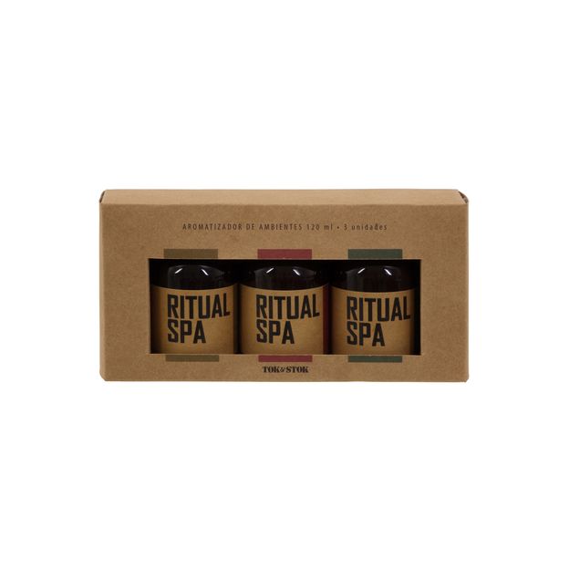 KIT AROMATIZADOR COM 3 RITUAL SPA
