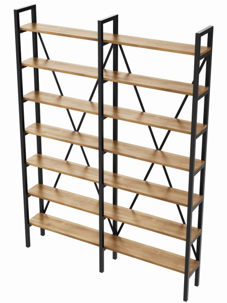 Regał Medium Industrial Loft na książki D7 R 220x160x40 cm