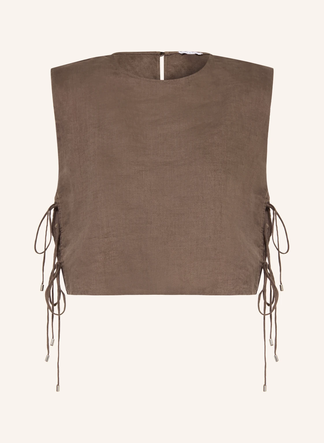 MRS & HUGS Cropped-Shirt aus Leinen