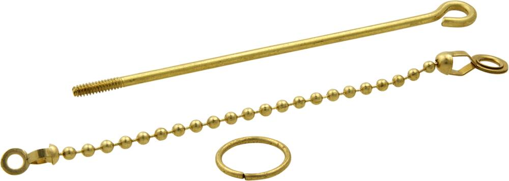 PlumbShop Toilet Tank Ball Lift Wire and Chain, Brass