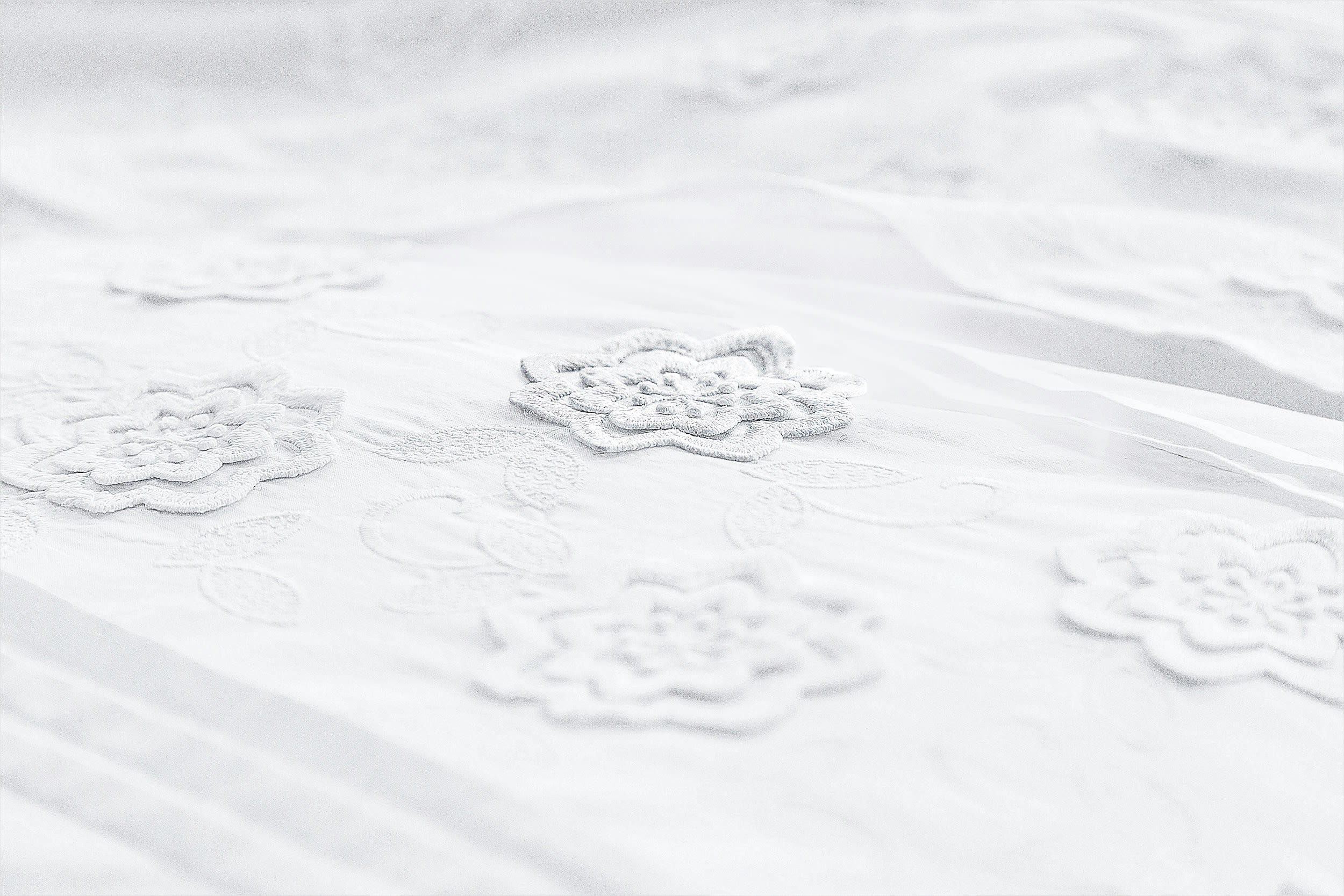 DELICATESSE - Housse de couette 200x200 en coton blanc