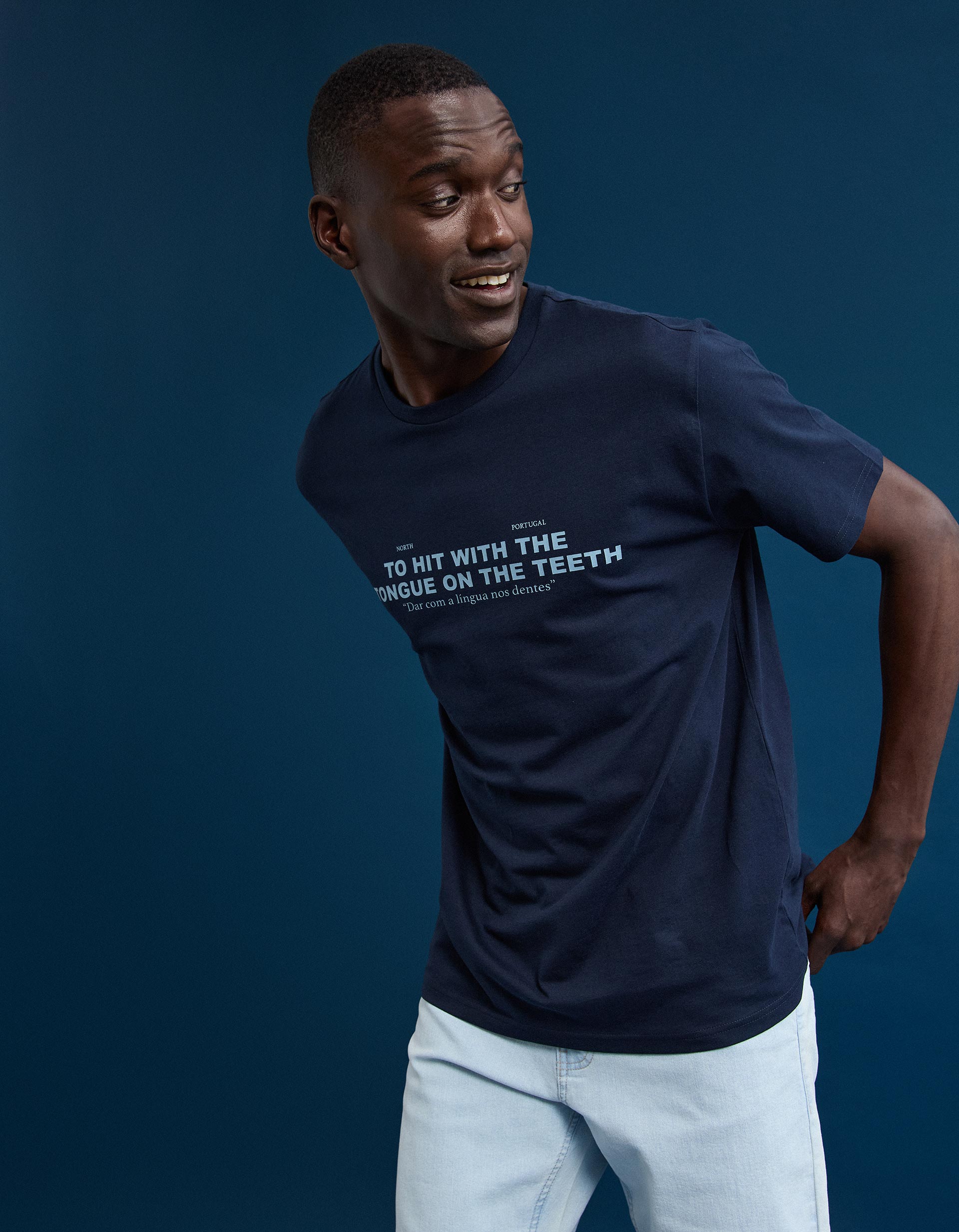 T-shirt 'Native Enthusiasm', Homem, Azul Escuro