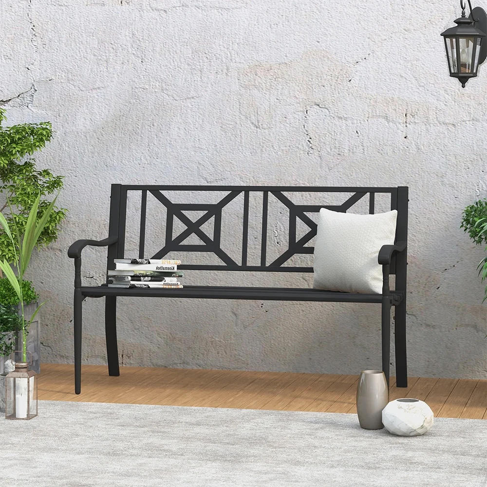 Maypex 4 FT Steel Garden Bench