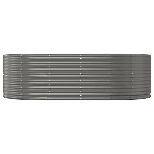 NNEVL Garden Planter Grey 212x140x68 cm Powder-coated Steel