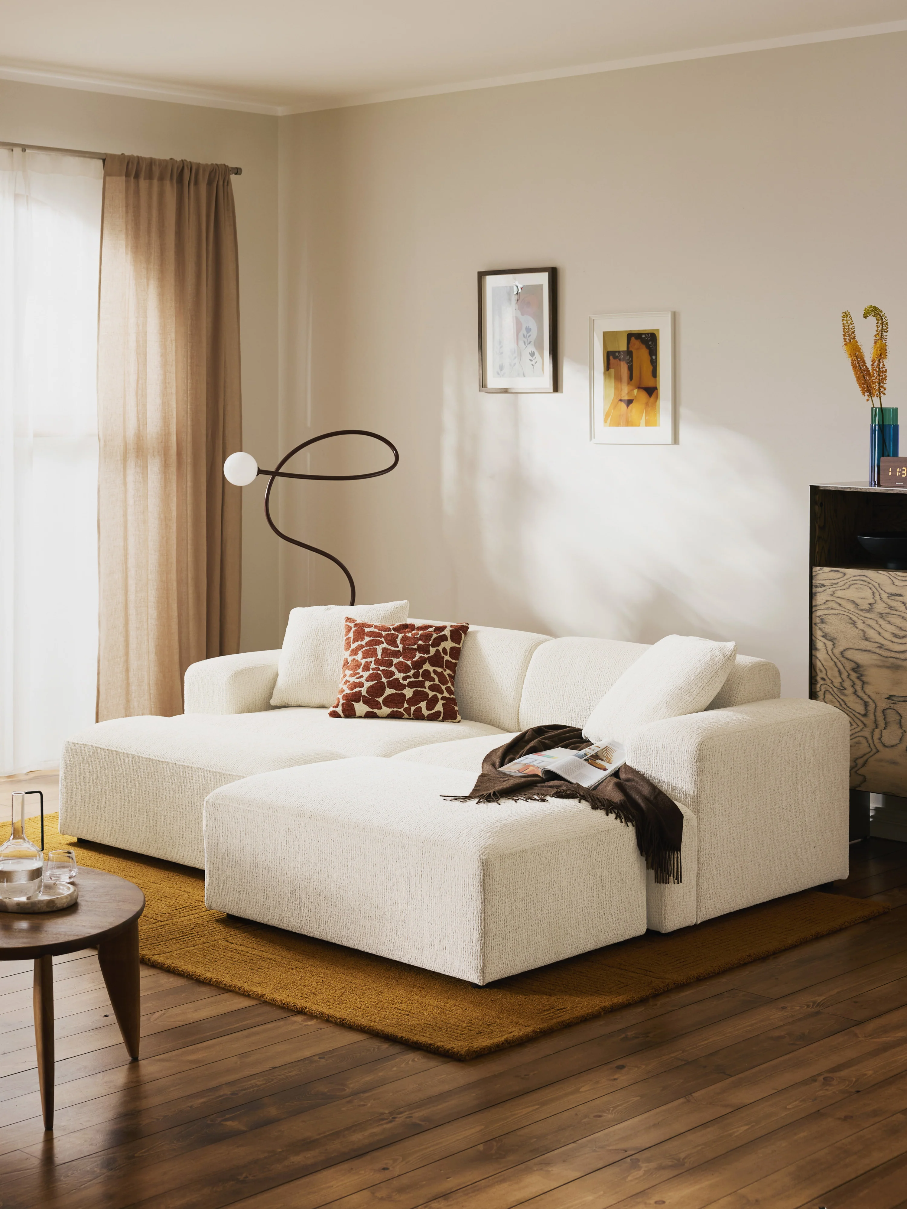 XL Sofa-Hocker Melva, B 116 x T 72 cm