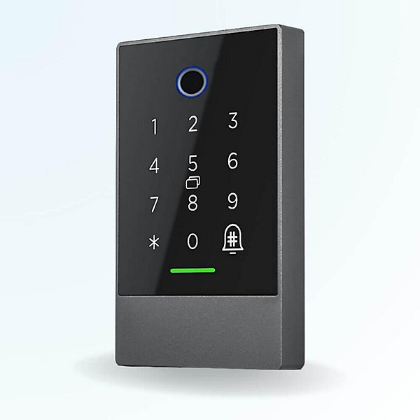 Kit de contrôle d'accès connecté - code badge et biométrie - locky 7 bio