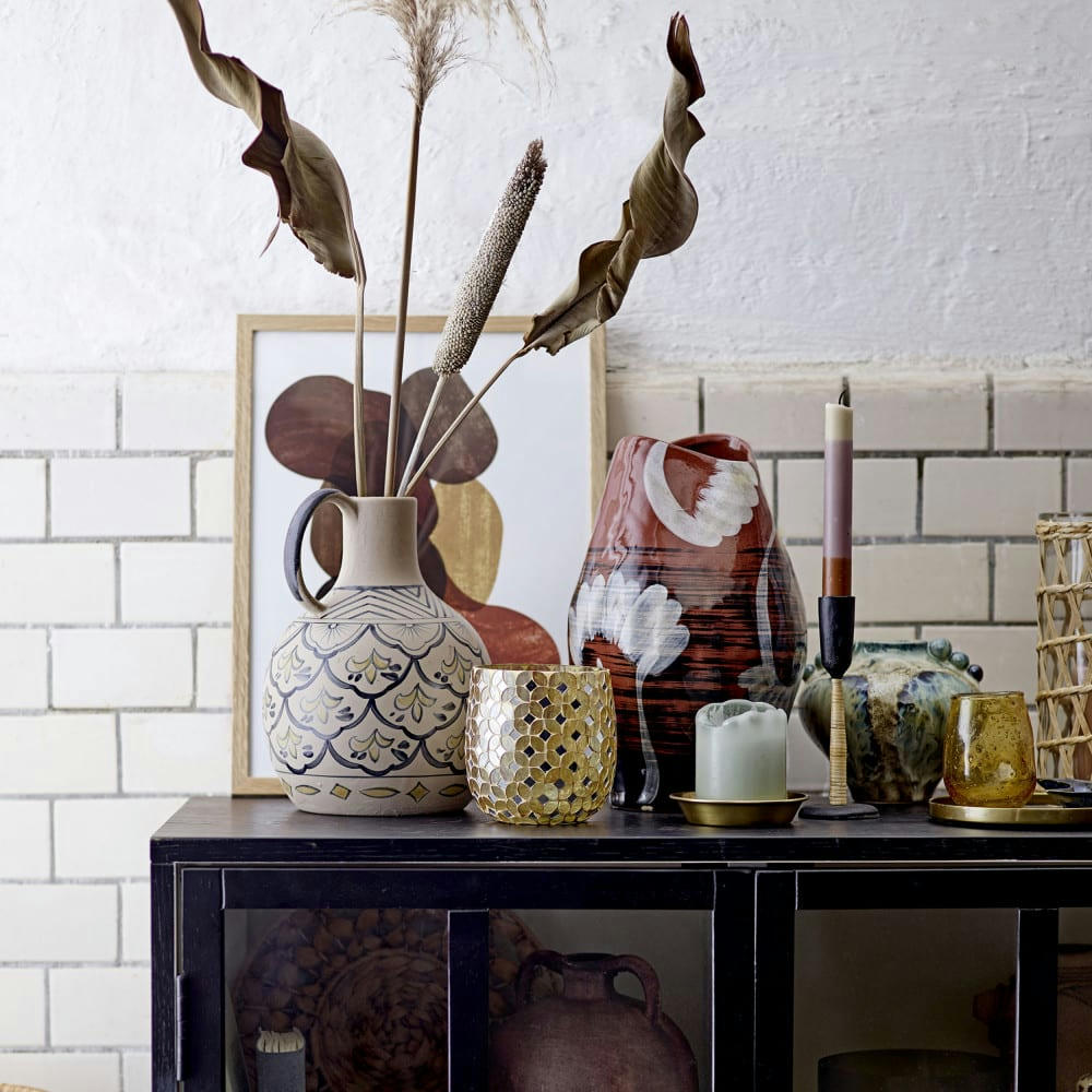 NADYA - Vase en grès céramique D20cm multicolore