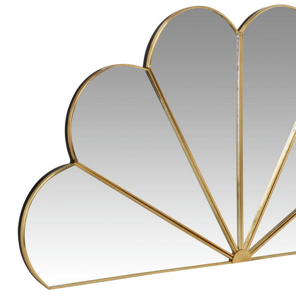 TANTA - Miroir en métal doré 40x20