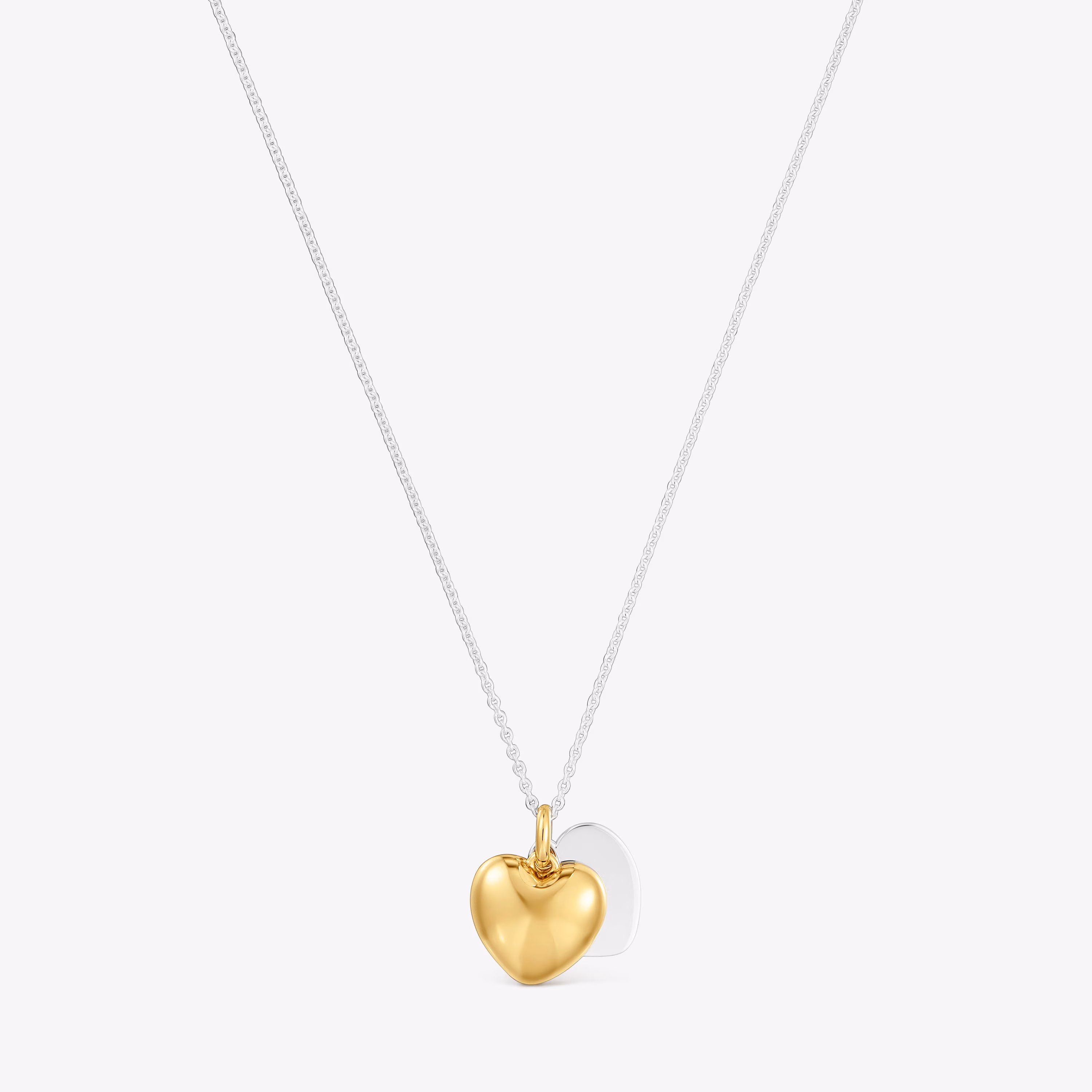 Collar bicolor doble corazón 16 mm TOUS Flechazo