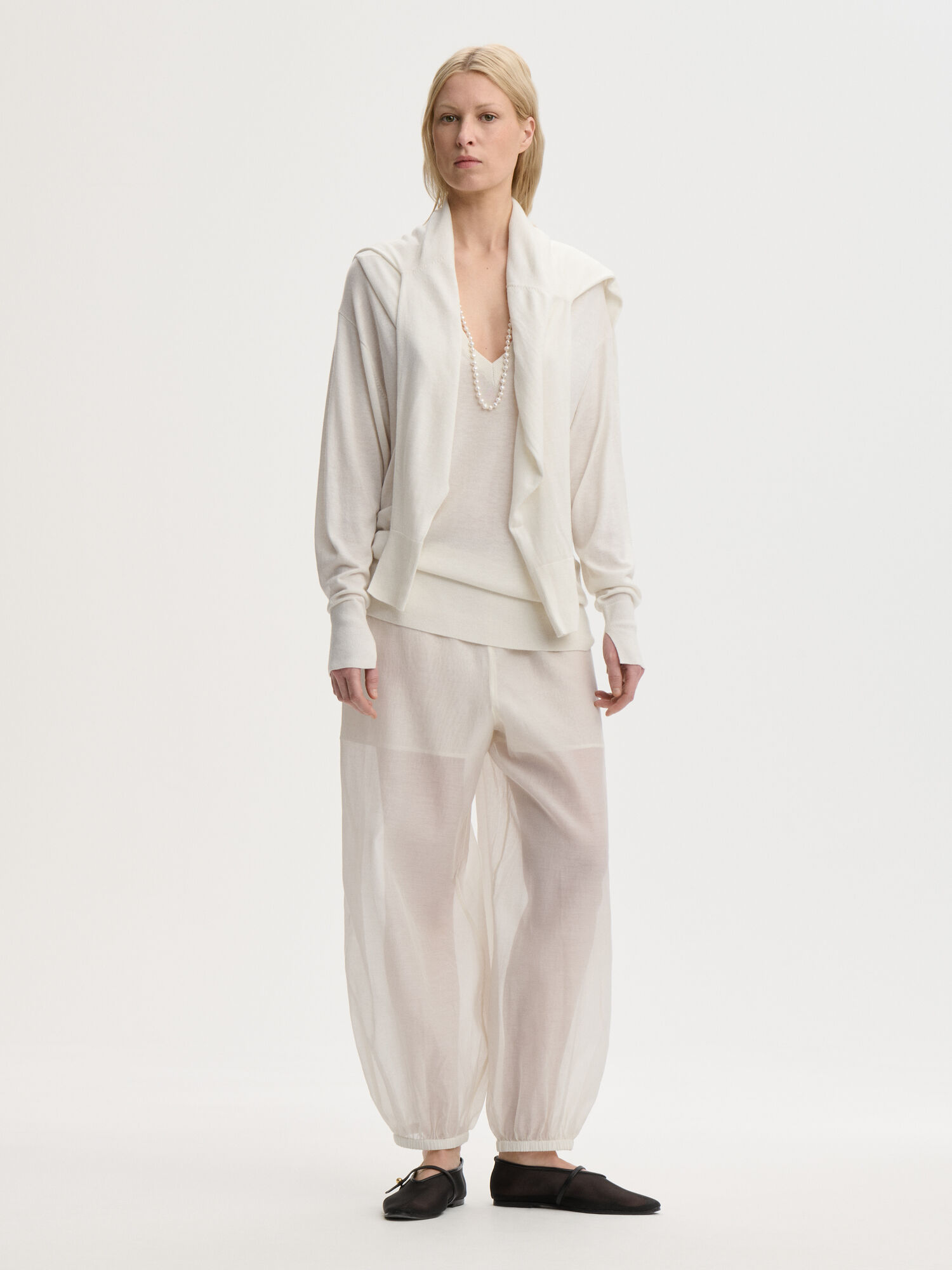 Lumas silkeorganza-bukser