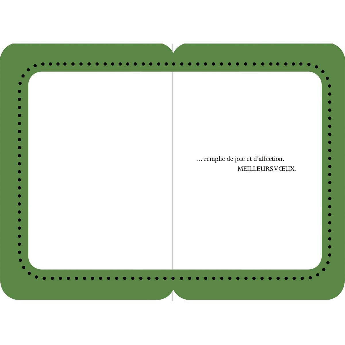 - Carte De Voeux Sapin Argent Fond Vert