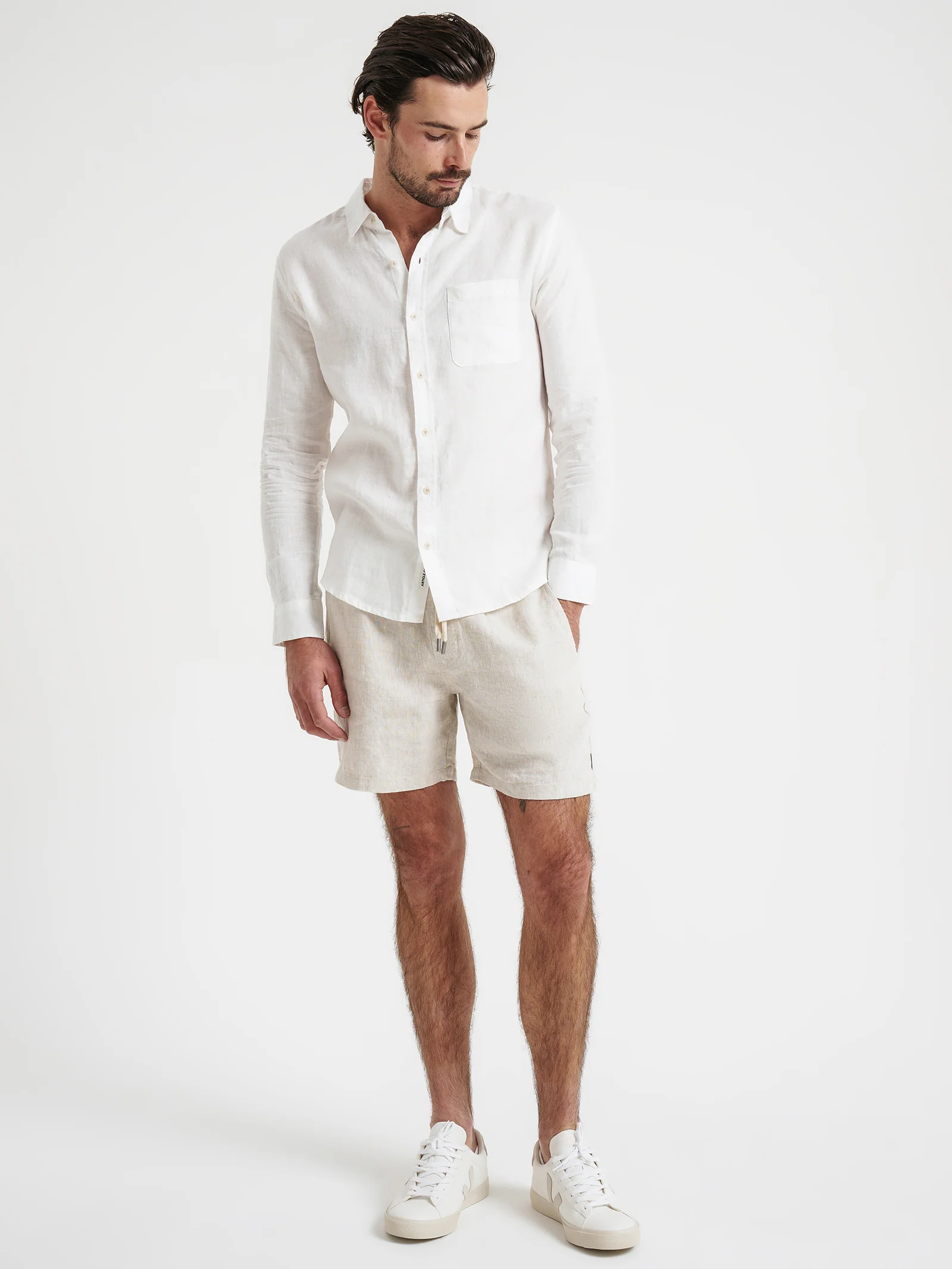 Nero Linen Long Sleeve Shirt