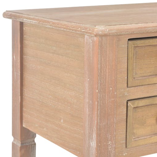 NNEVL Writing Desk Brown 109.5x45x77.5 cm Wood