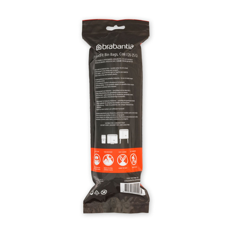 Sac poubelle PerfectFit J 20-25 L 20 pièces BRABANTIA