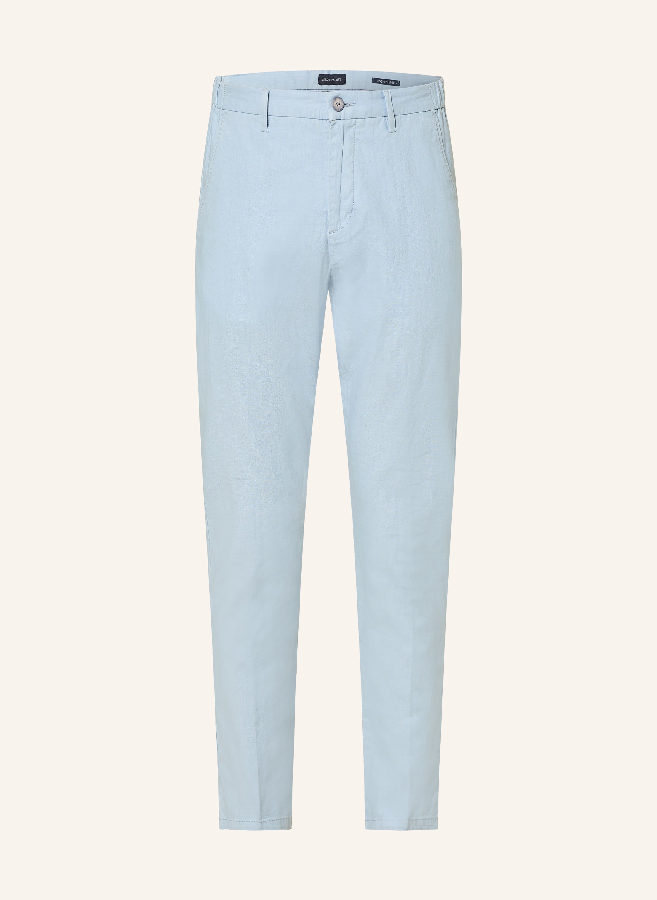 STROKESMAN'S Chino Regular Fit mit Leinen