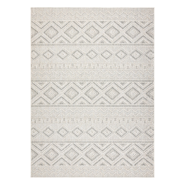 Dywan JERSEY 19234 szary - Romby, pętelkowy, strukturalny BOHO 60x100 cm