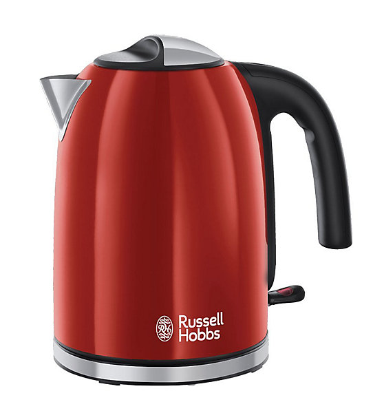 Bouilloire sans fil 1.7l 2400w rouge flamboyant Russell Hobbs 20412-70 colours plus