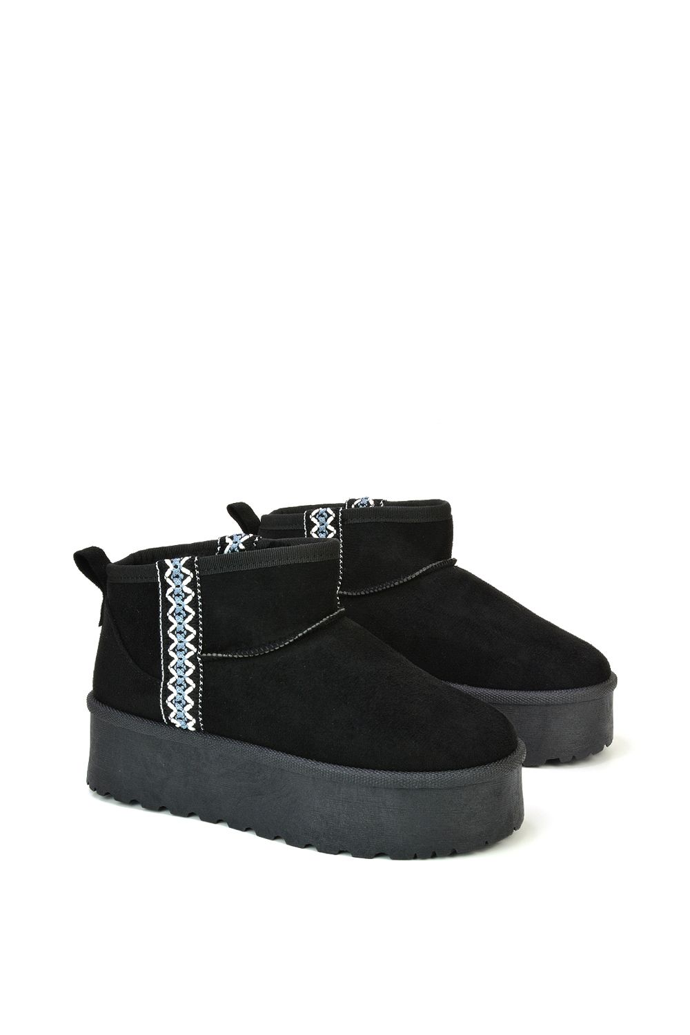 XY London Thea' Warm Aztec Mini Ankle Boots