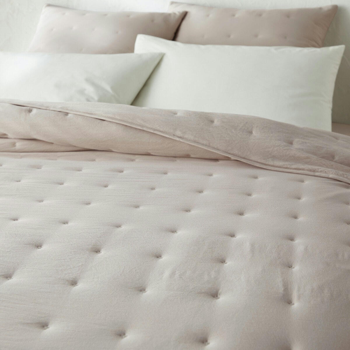 Couvre-lit microfibre lavée, Loja