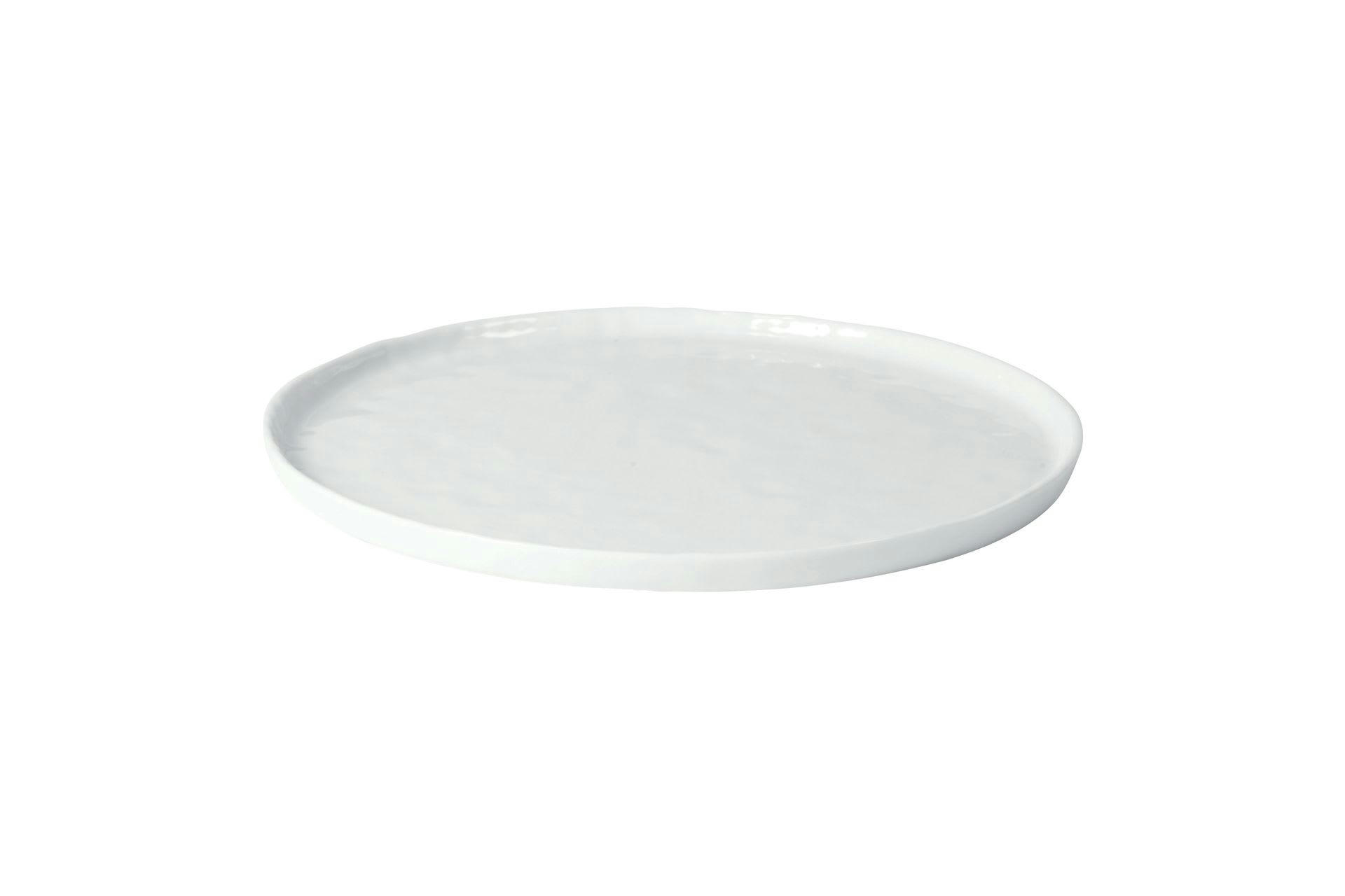 PORCELINO - Assiette plate en porcelaine blanc
