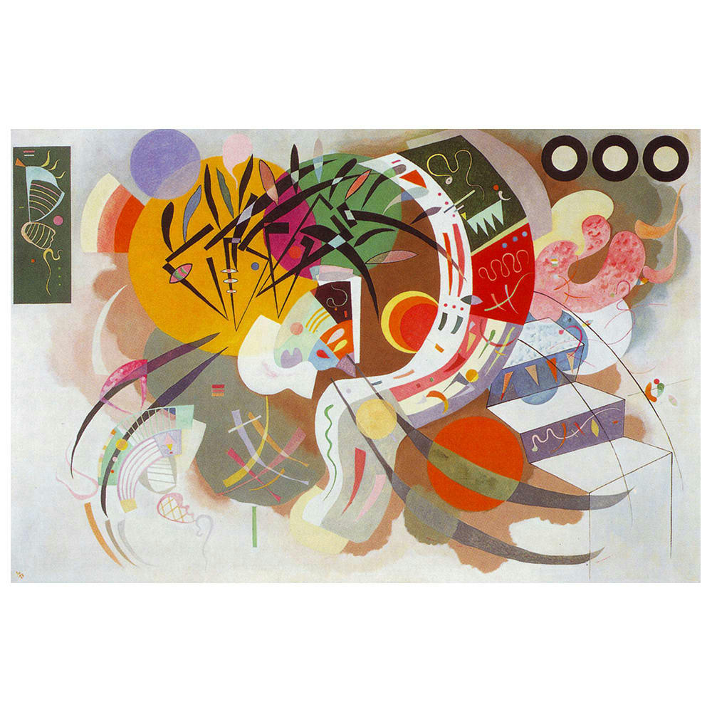 - Tableau courbe dominante Wassily Kandinsky 60x90cm