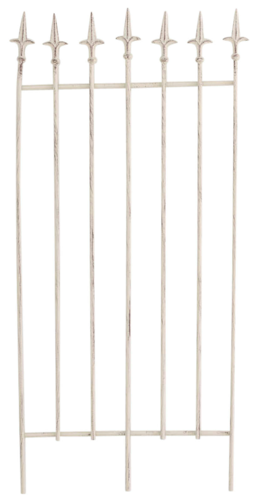 ELISA - Lot de 2 treillis pour plantes primpantes en métal Crème antique