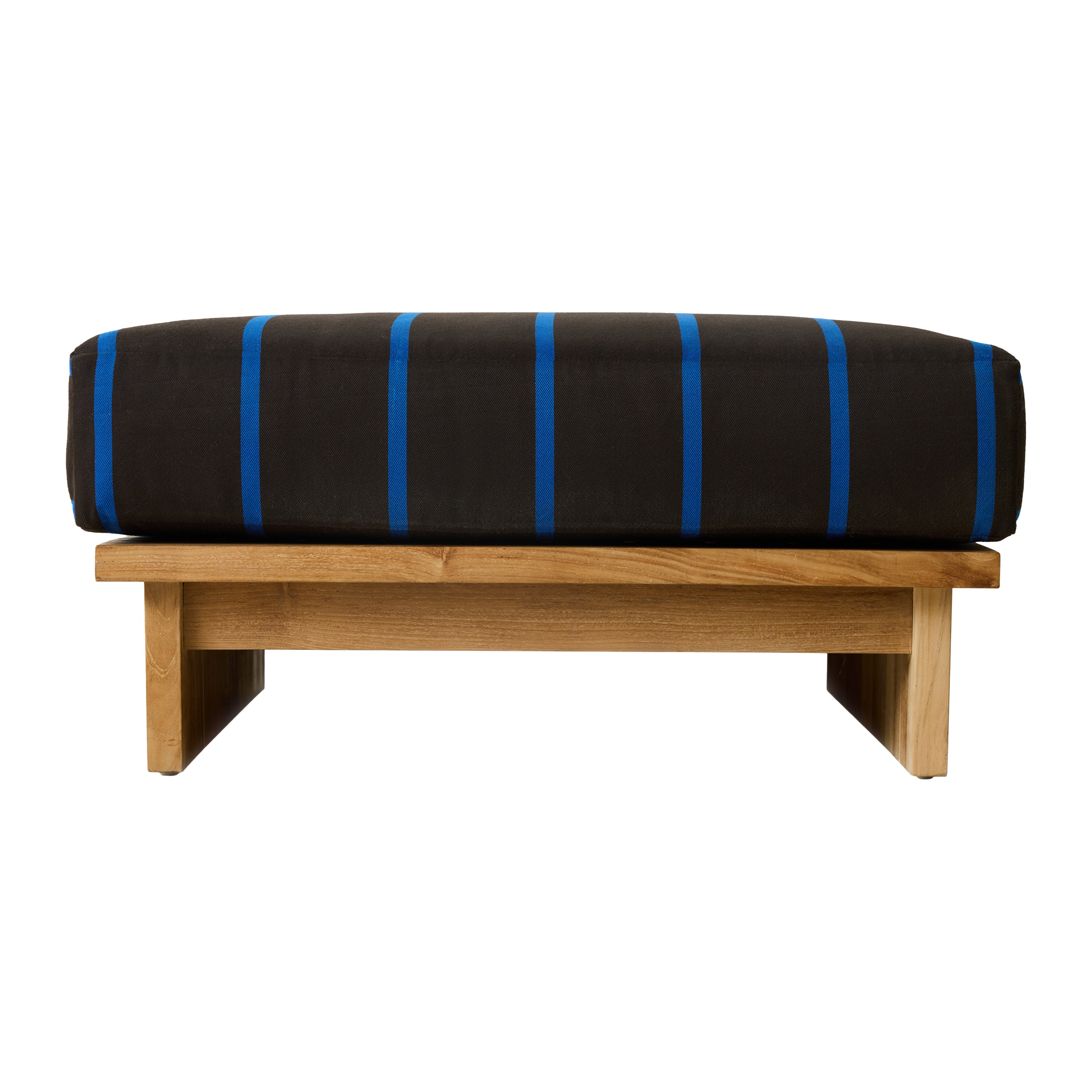 HKliving Teak Hocker - Burnt Sky