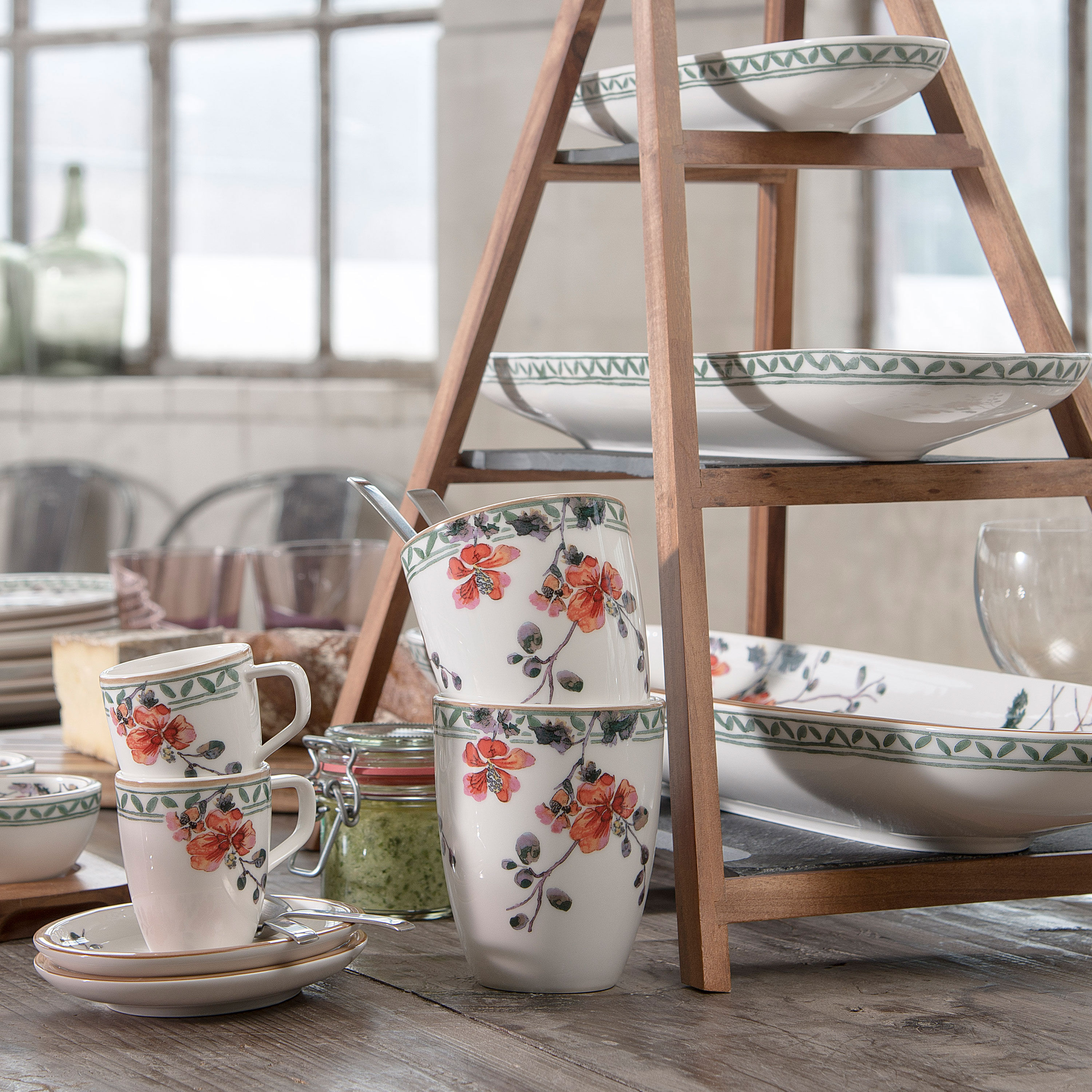 Artesano Mug - Multi-colored, 9.9 oz, Premium Porcelain