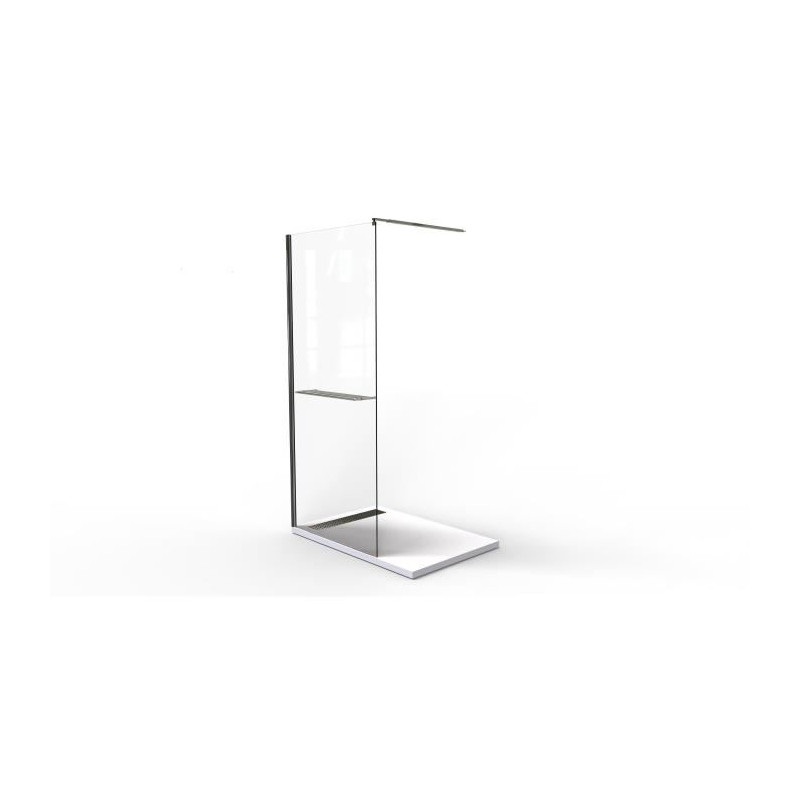 Paroi de douche Indus chromé 120 x 200 cm