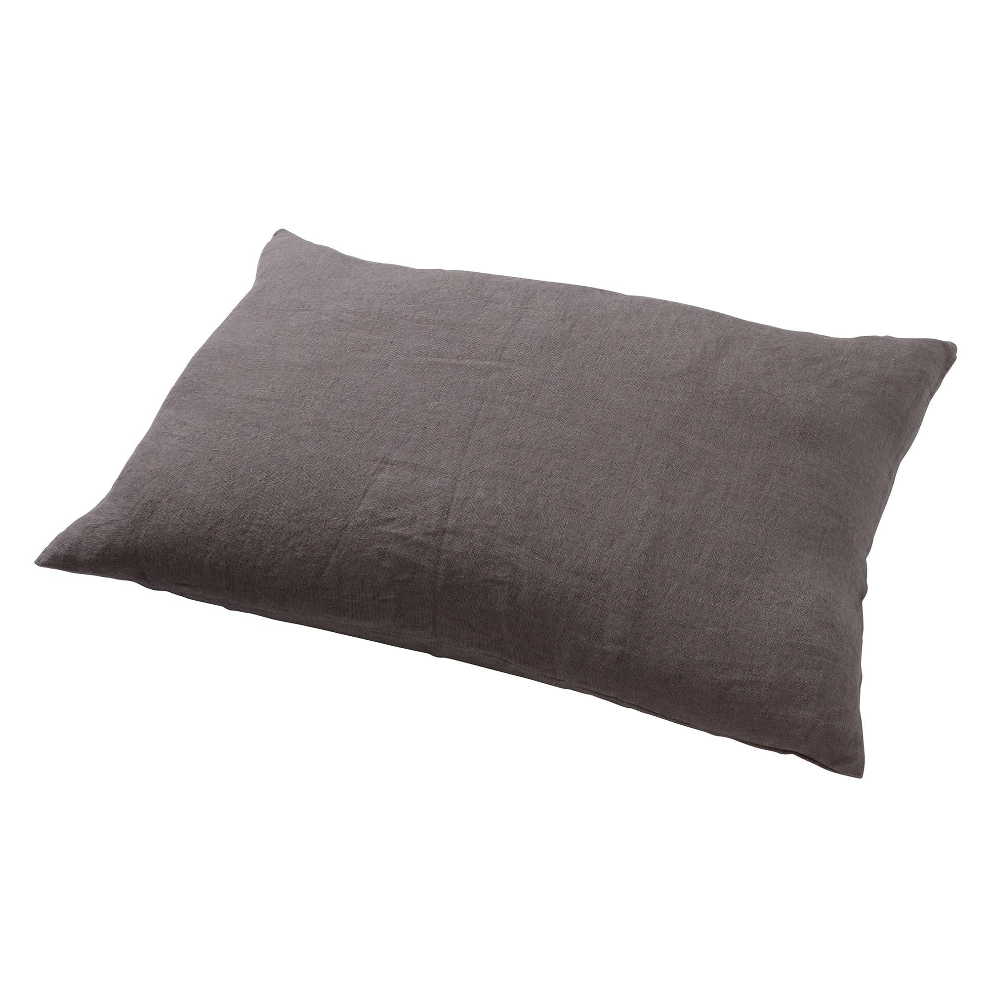 - Housse de coussin gris en laine-40x60 cm uni