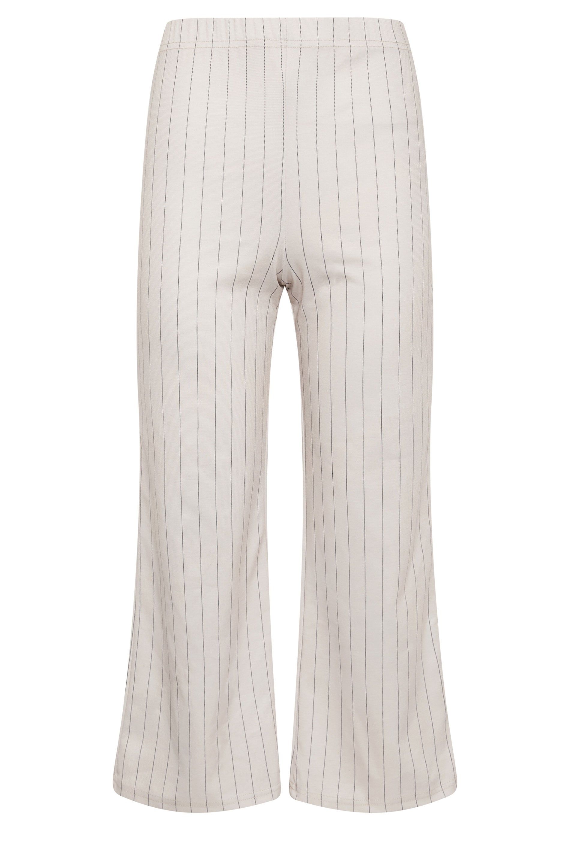 M&Co Petite Stripe Wide Leg Trousers