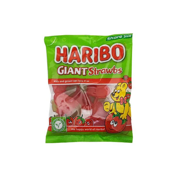 Haribo Giant Strawbs 160g