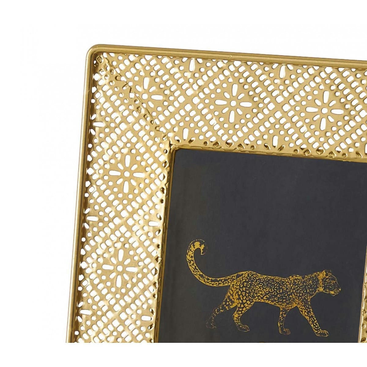 OR - Cadre photo à poser en métal doré 8x12cm