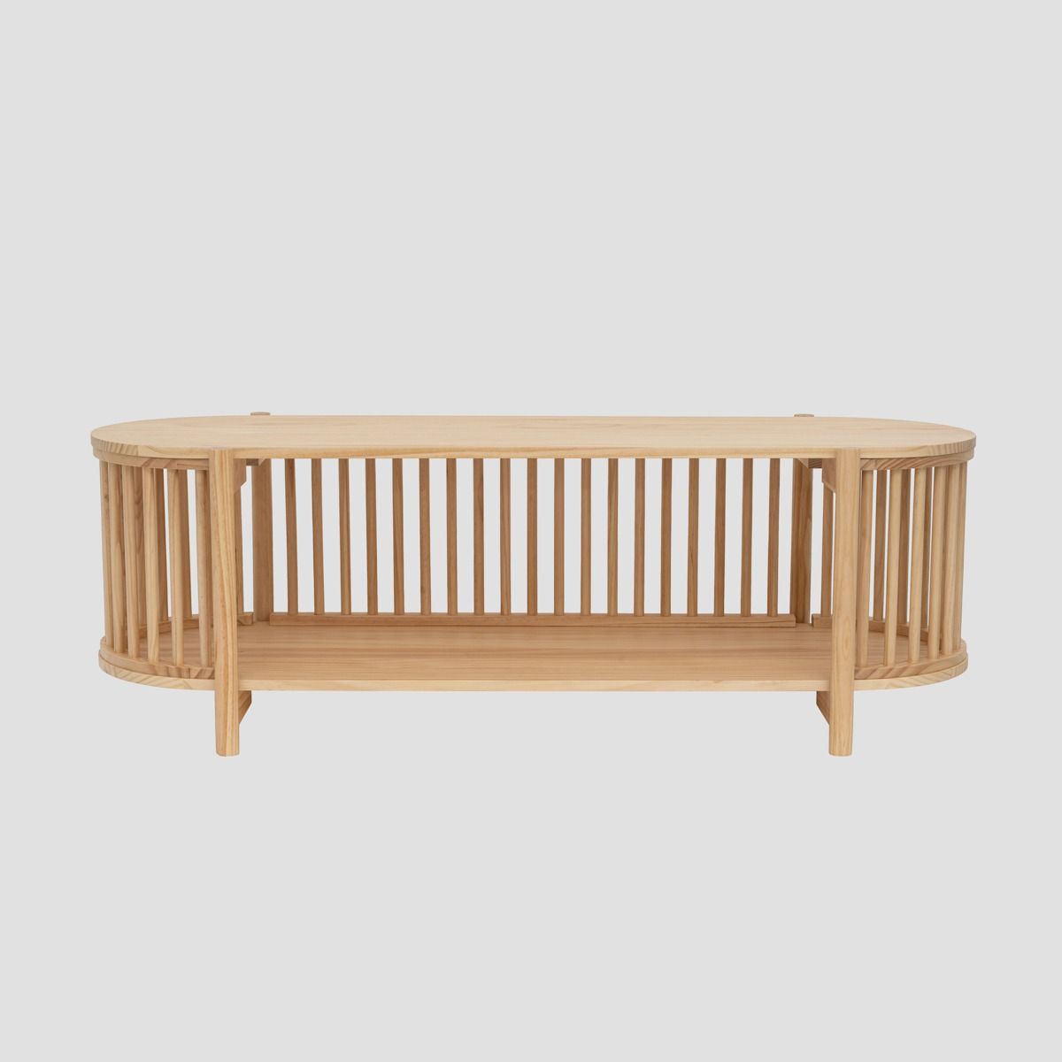Szafka RTV VOX drewniana naturalna 120x40x40 cm