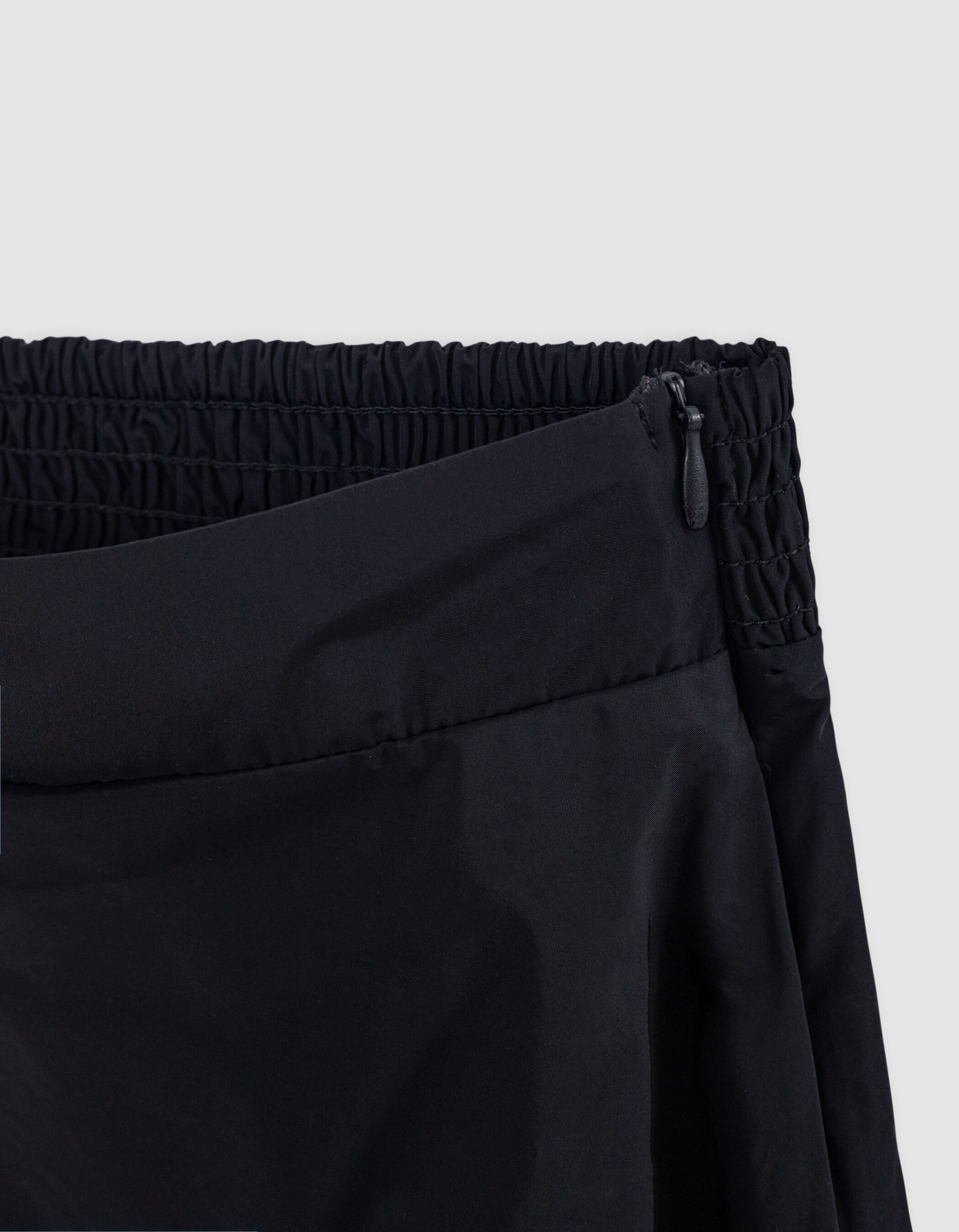 Jupe longue noire trapèze Femme