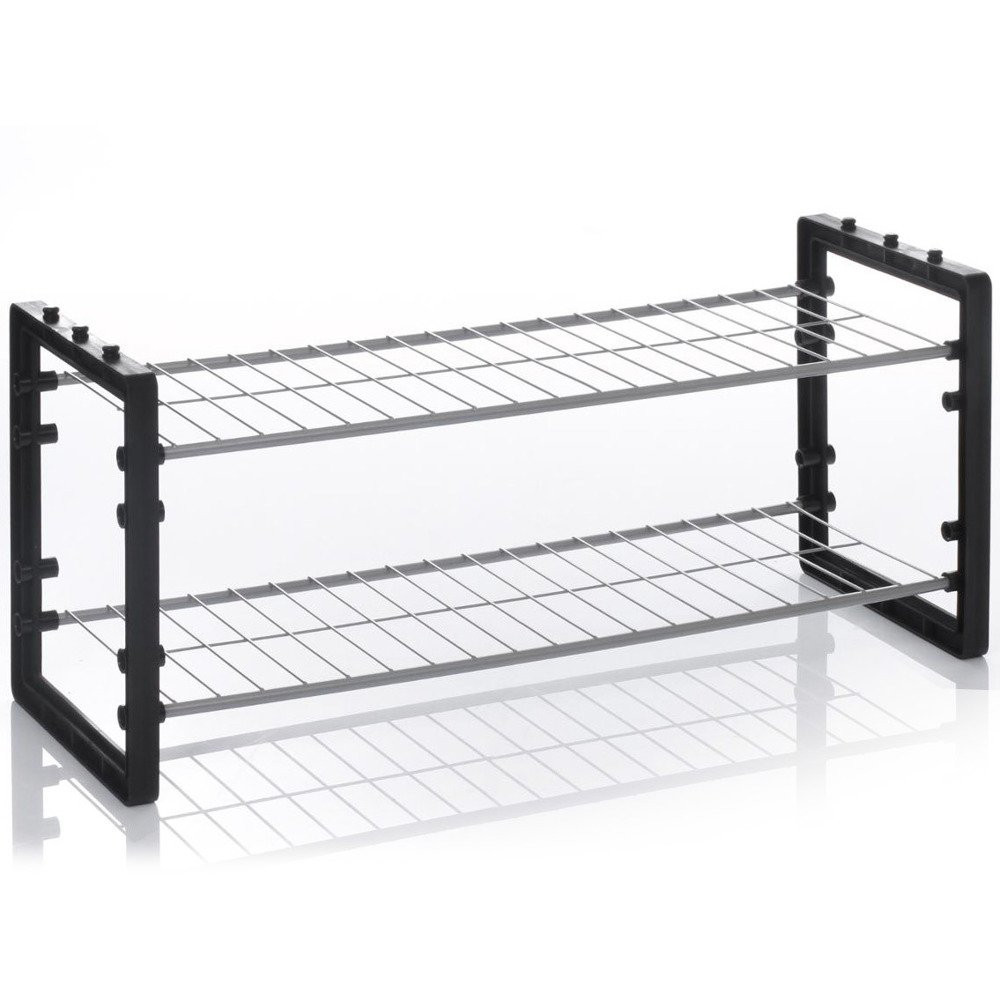 Metalowy stojak na buty, obuwie - 2 poziomy
