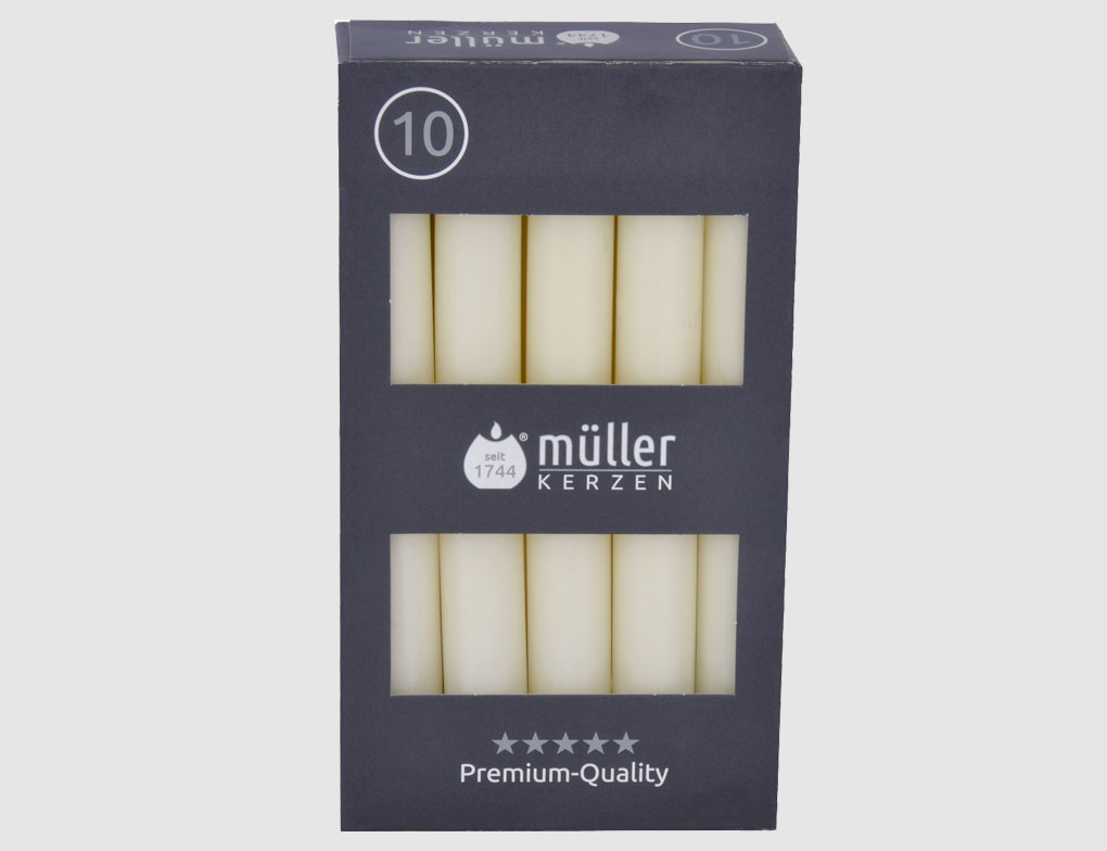 Tafelkerzen Vanille 10er Pack