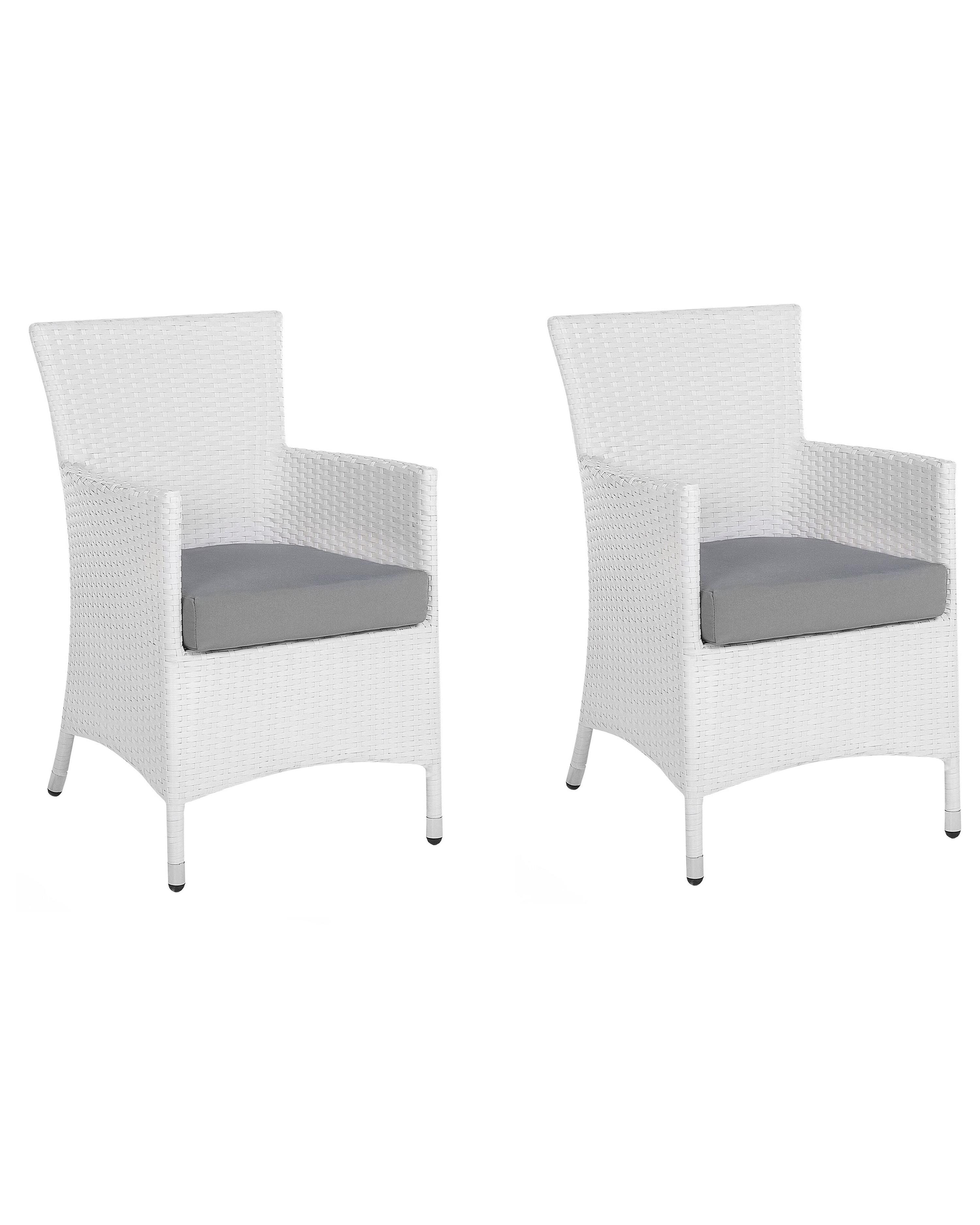 Garden Dining Table ITALY 220 cm 100 cm Glass White