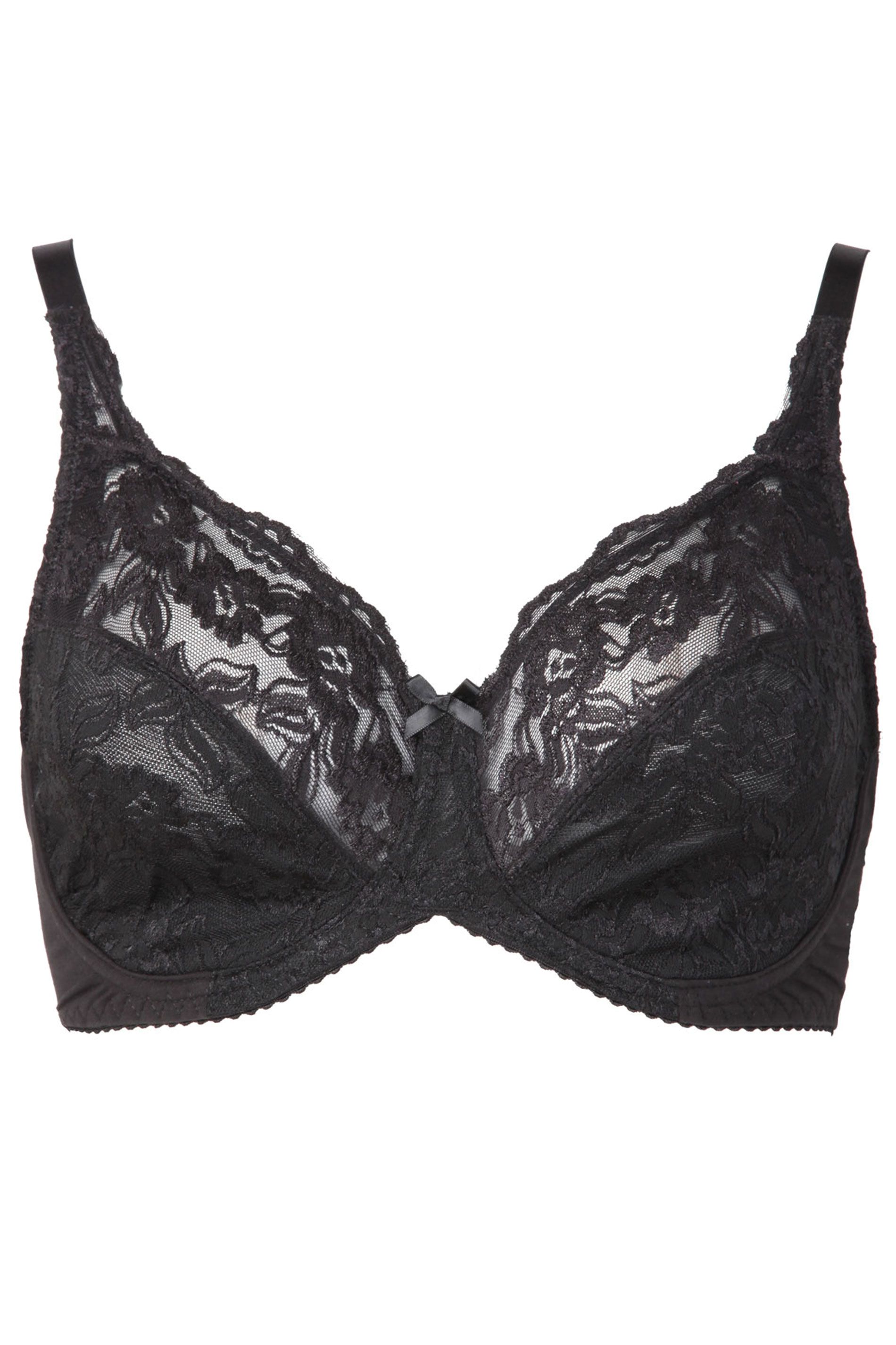 Yours Stretch Lace Non-Padded Underwired Bra