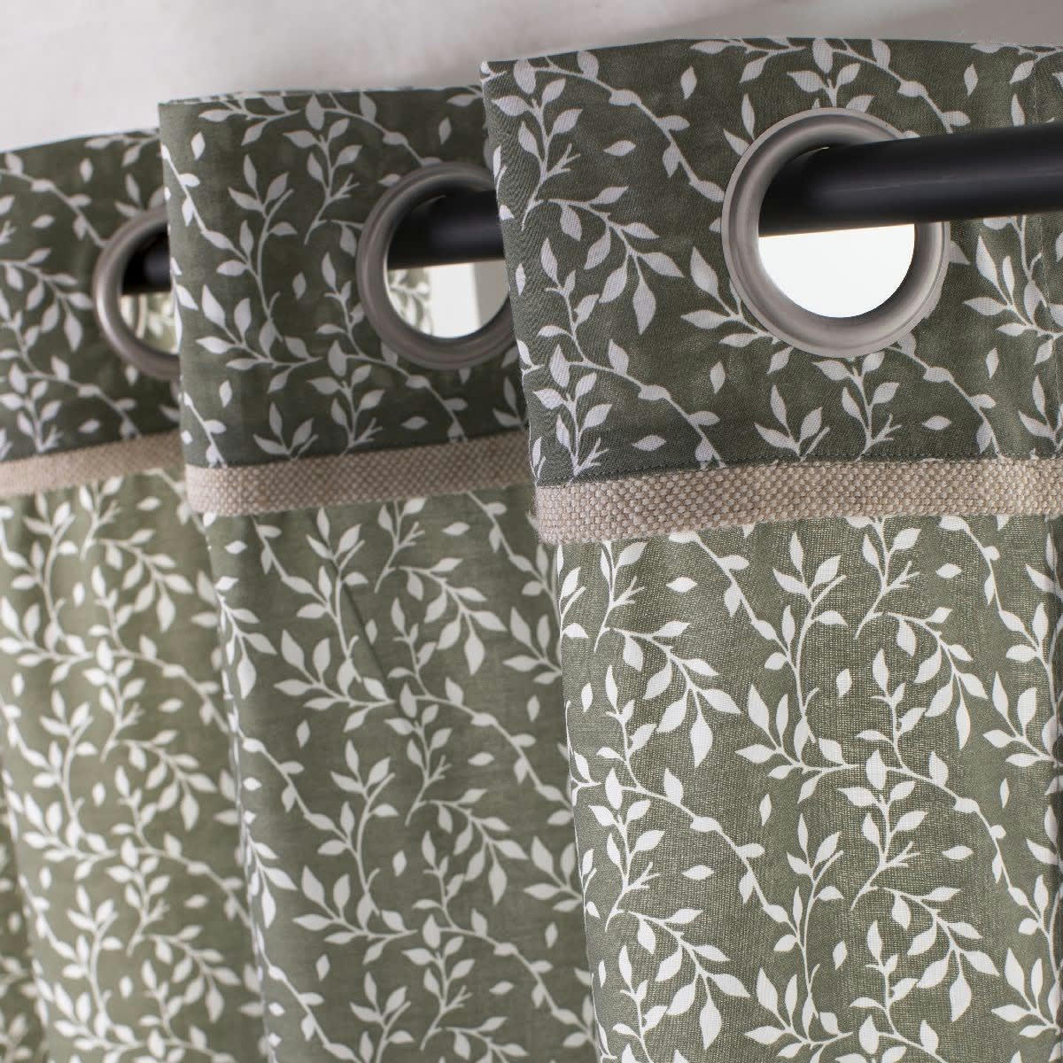 - Rideau en Polyester Vert 140x240 cm