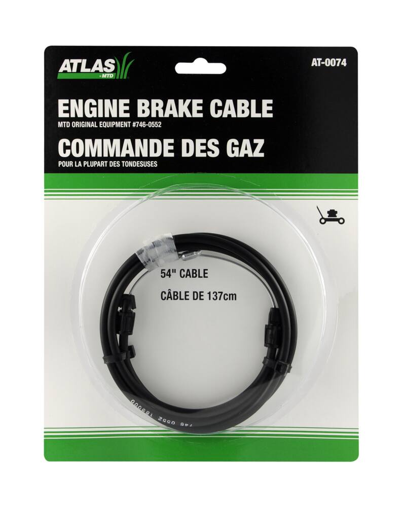 Atlas Lawnmower Engine RePlacement Brake Cable, 54 in