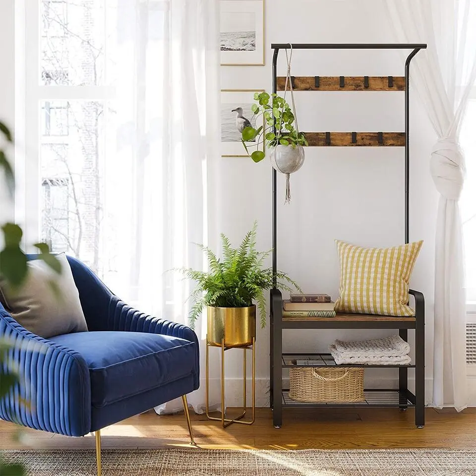 CALICOSY - Kledingkast - Bruin - 183x72x33.7 cm