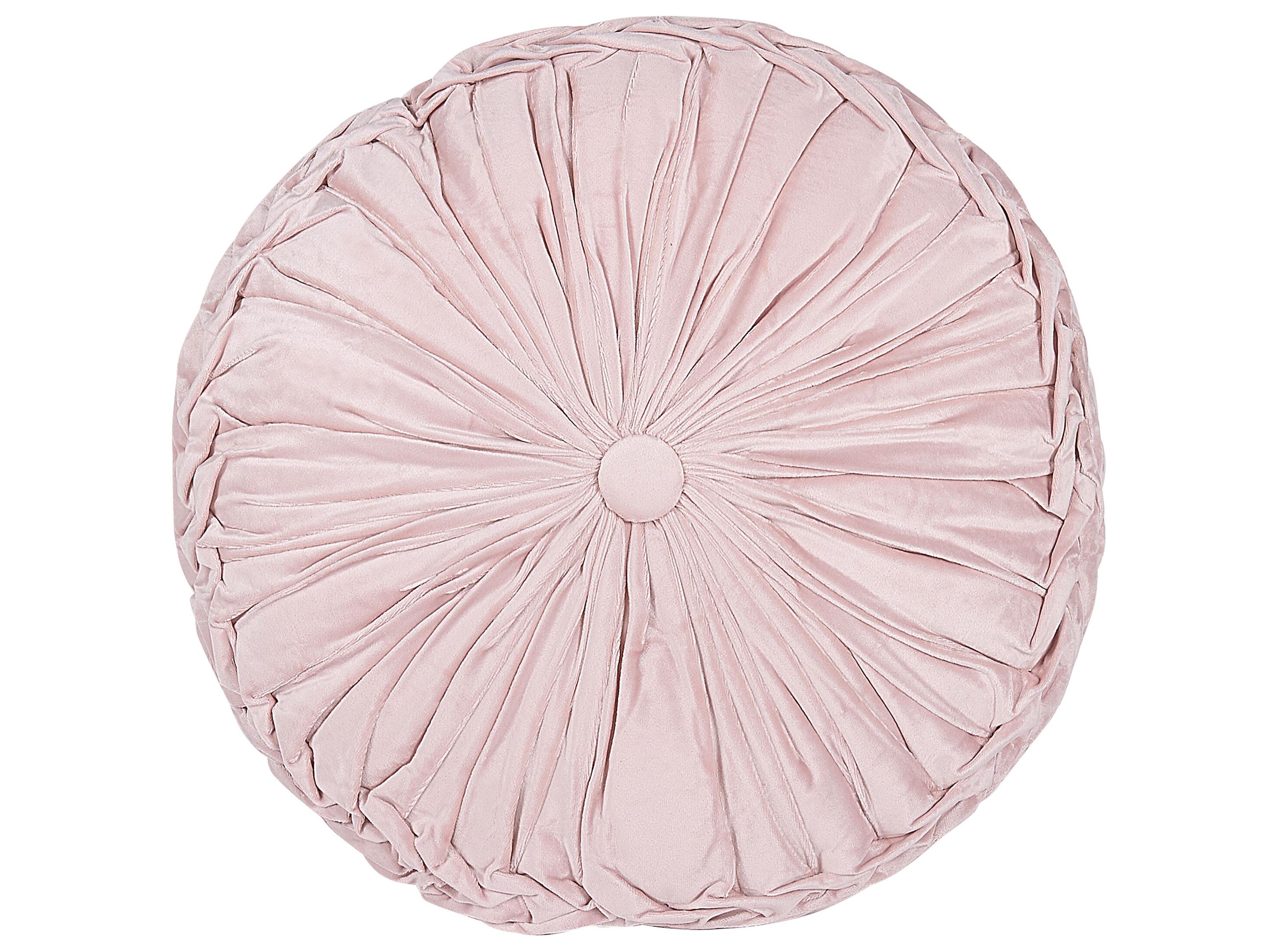 Throw Cushion UDALA 40 x 40 cm Pink Solid