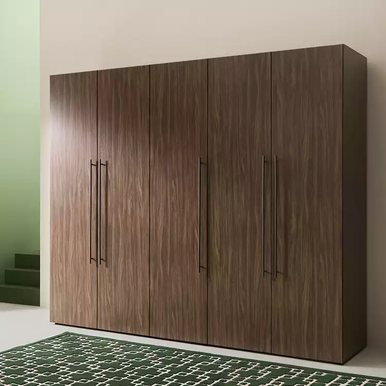Habitat Atlas 5 Door Wardrobe - Walnut