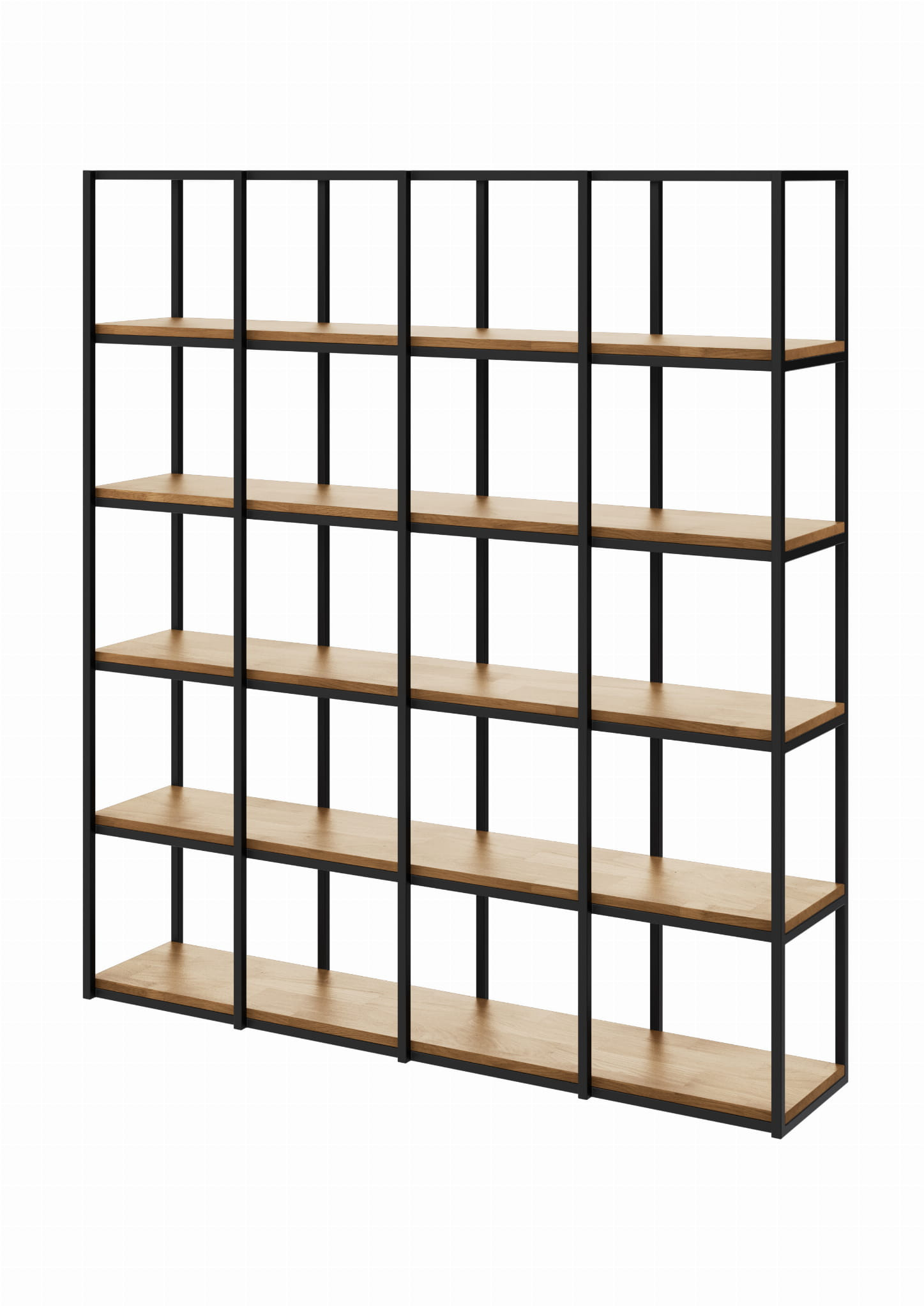 Regał WOOD BOX 177x160x30/34 Loft na książki